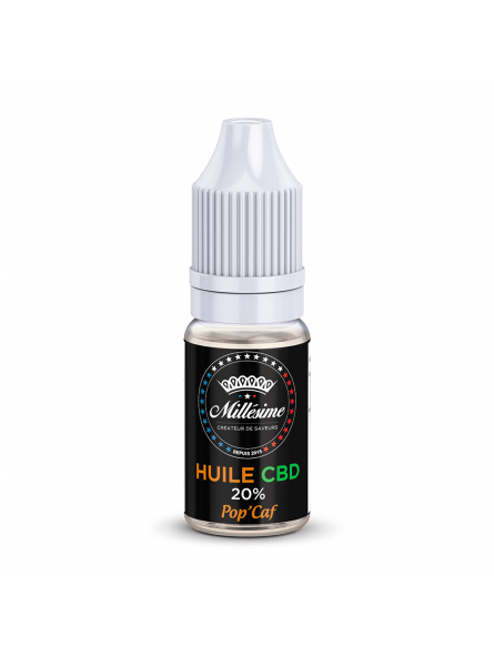 Huile MCT coco + 20% CBD Pop'caf Millésime 10ml