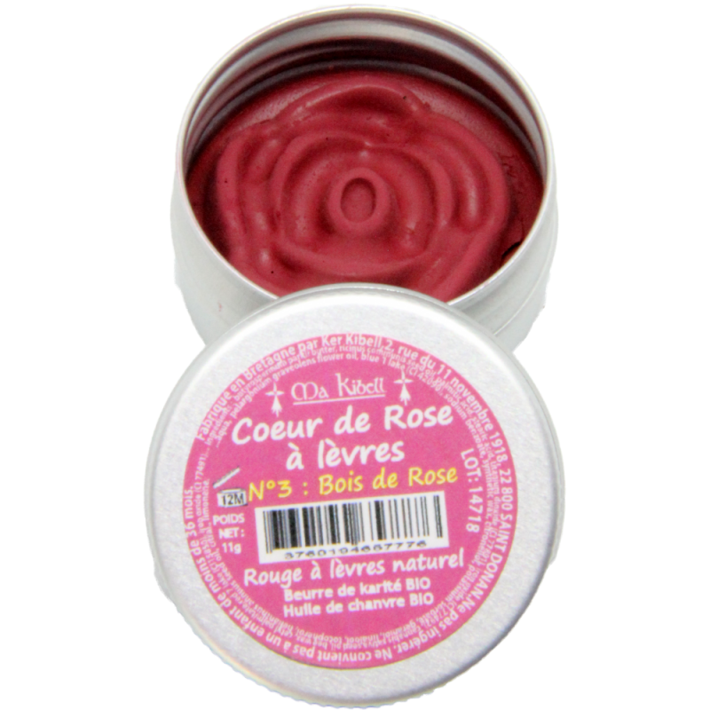 COEUR DE ROSE À LÈVRES N°3 BOIS DE ROSE