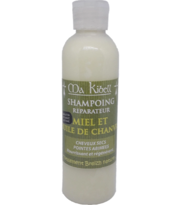 Shampoing réparateur  miel t huile de chanvre 